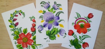 Открытка. Петриковская роспись