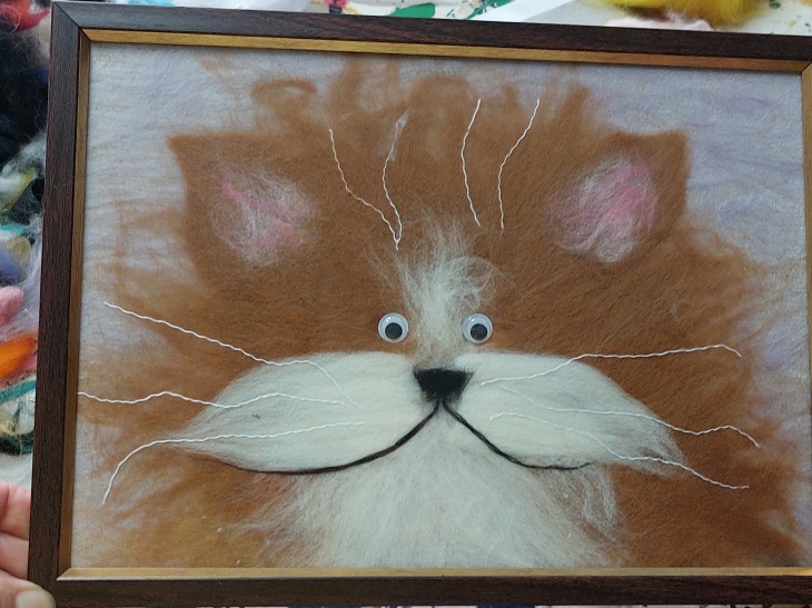 Картина з шерсті. Картина з вовни