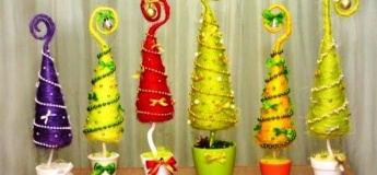 Майстер-клас з виготовлення яскравого новорічного топіарію