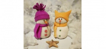 Мастер-класс по изготовлению снеговичка