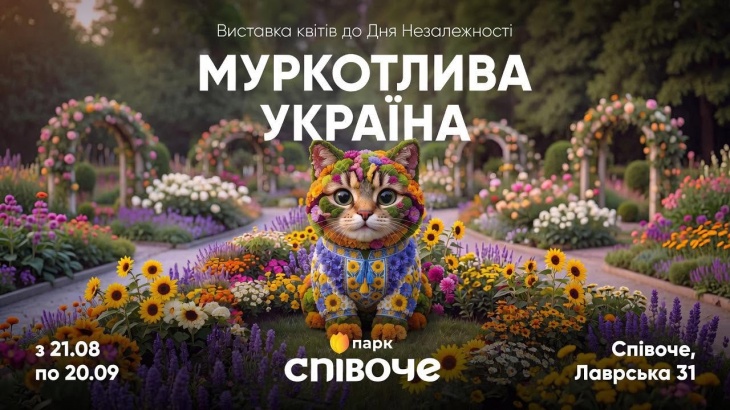 Муркотлива Україна: виставка квітів до Дня Незалежності на Співочому