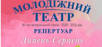 Афіша вистав для дітей у Молодіжному театрі