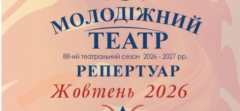 Афіша вистав для дітей у Молодіжному театрі