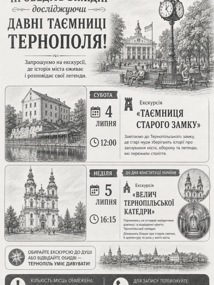 Розклад екскурсій Розклад екскурсій