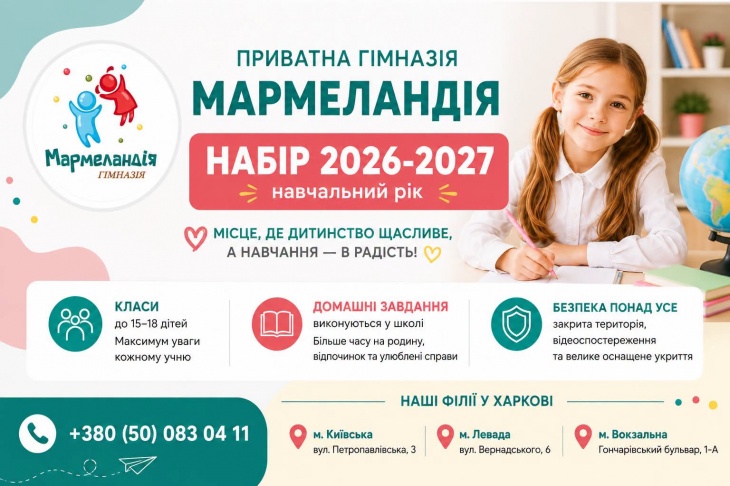 Частная школа "Мармеландия" объявляет набор в 1-4 классы