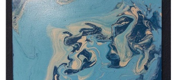 Fluid art - абстрактний живопис. Картина рідким акрилом