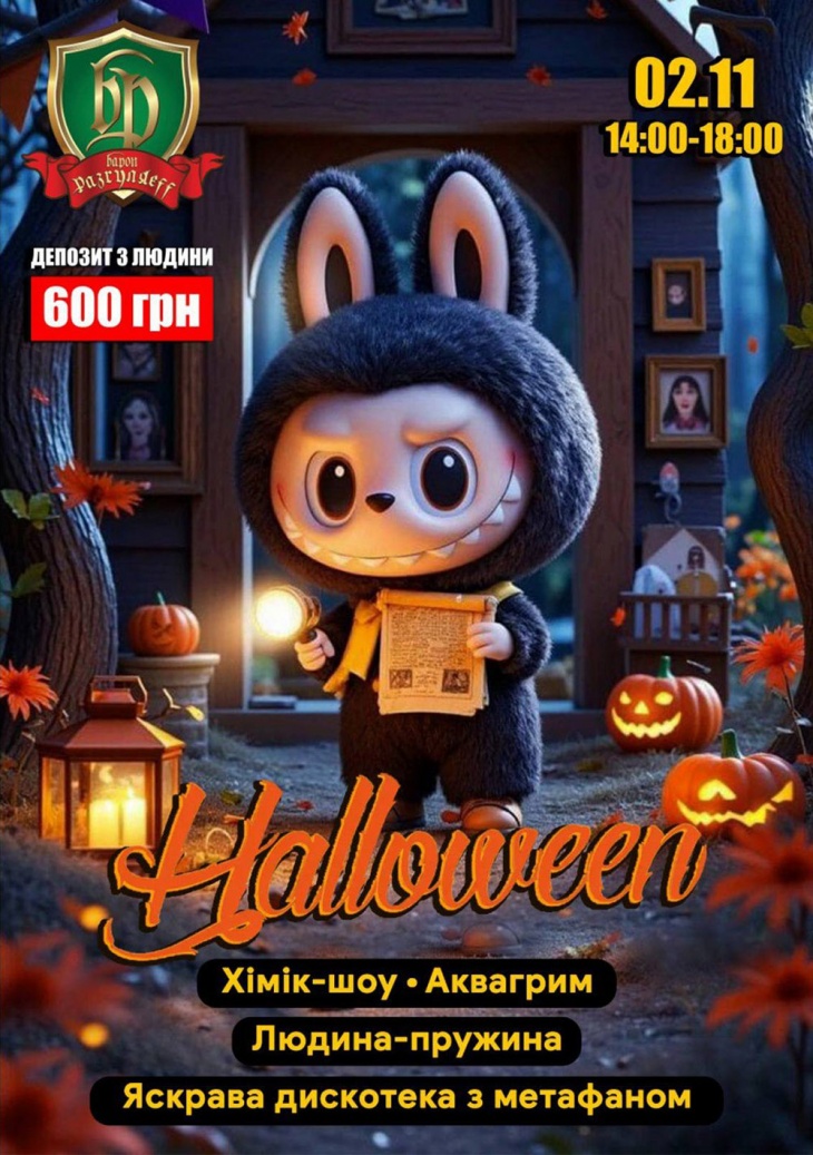Дитячий HALLOWEEN у Барон Разгуляєff Дитячий HALLOWEEN у Барон Разгуляєff