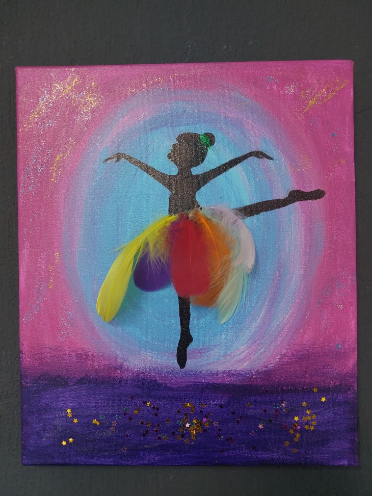 Картина акрилом "Балерина" Картина акрилом "Балерина"