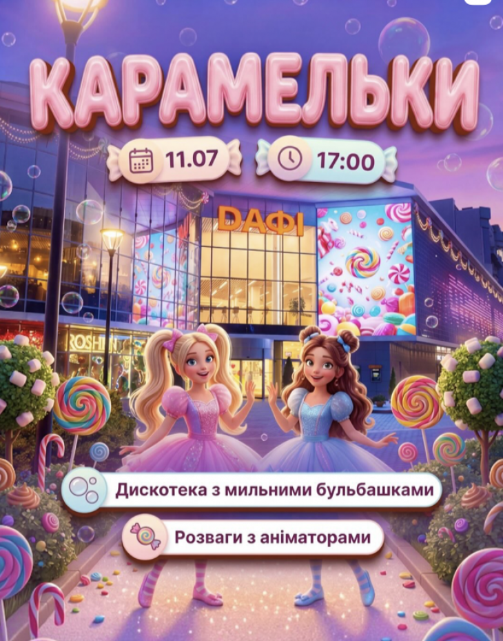 Детская программа в ТРЦ "Дафи"