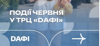 Розклад дитячих заходів в ТРЦ "Дафі"