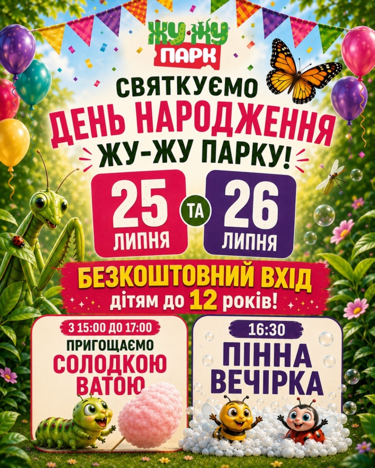 Жу-Жу Парк святкує ДЕНЬ НАРОДЖЕННЯ!
