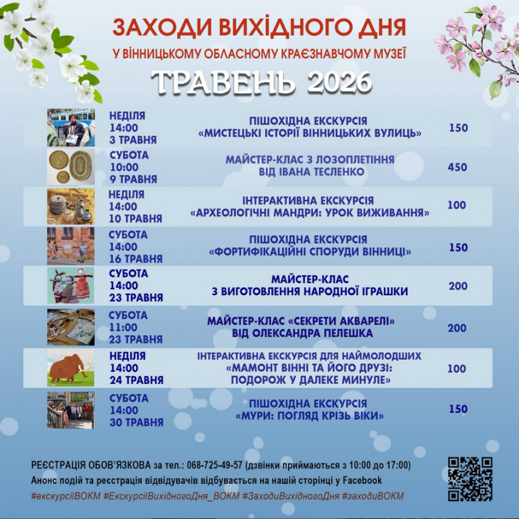Анонс заходів вихідного дня