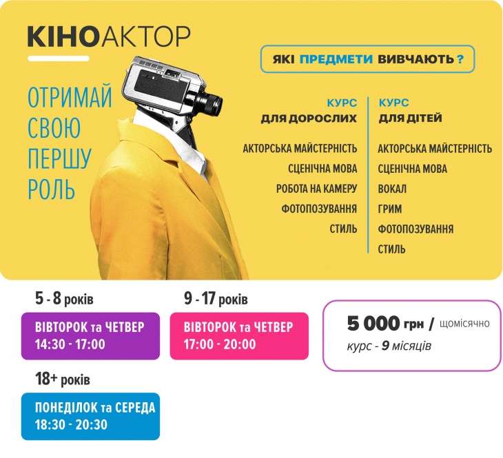 Курс "Кіноактор" Курс "Кіноактор"
