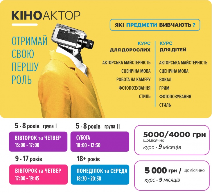 Курс "Кіноактор" Курс "Кіноактор"