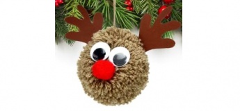 Іграшка з помпонів. Олаф