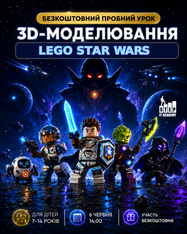 3D-моделювання чоловічків LEGO STAR WARS