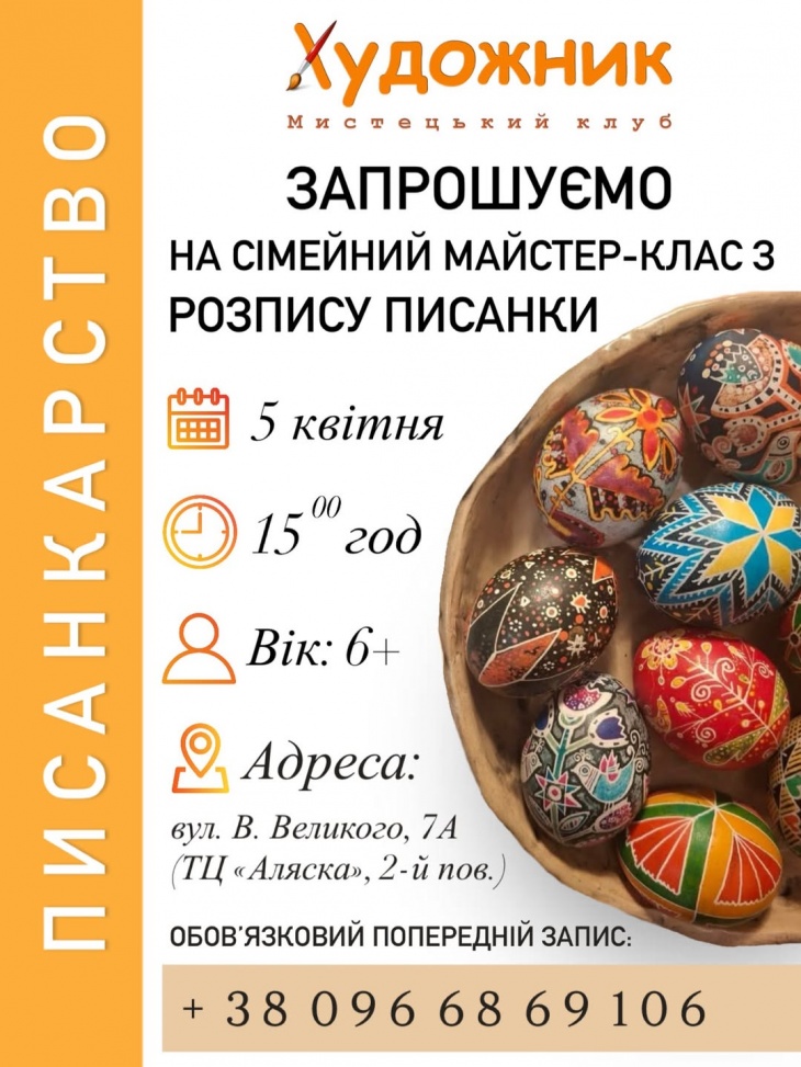Майстер-клас із традиційного розпису писанки
