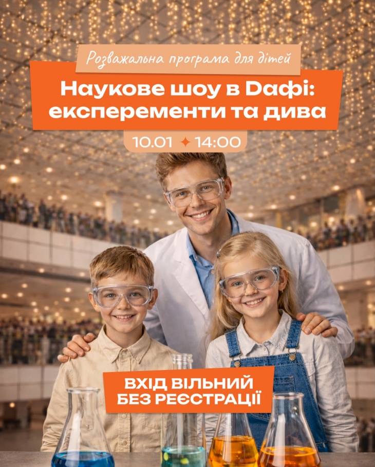 Захоплива дитяча програма у ТРЦ "Дафі"