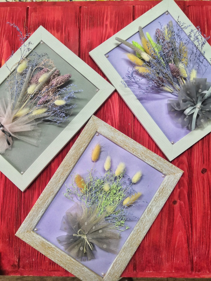 Картина из сухоцветов