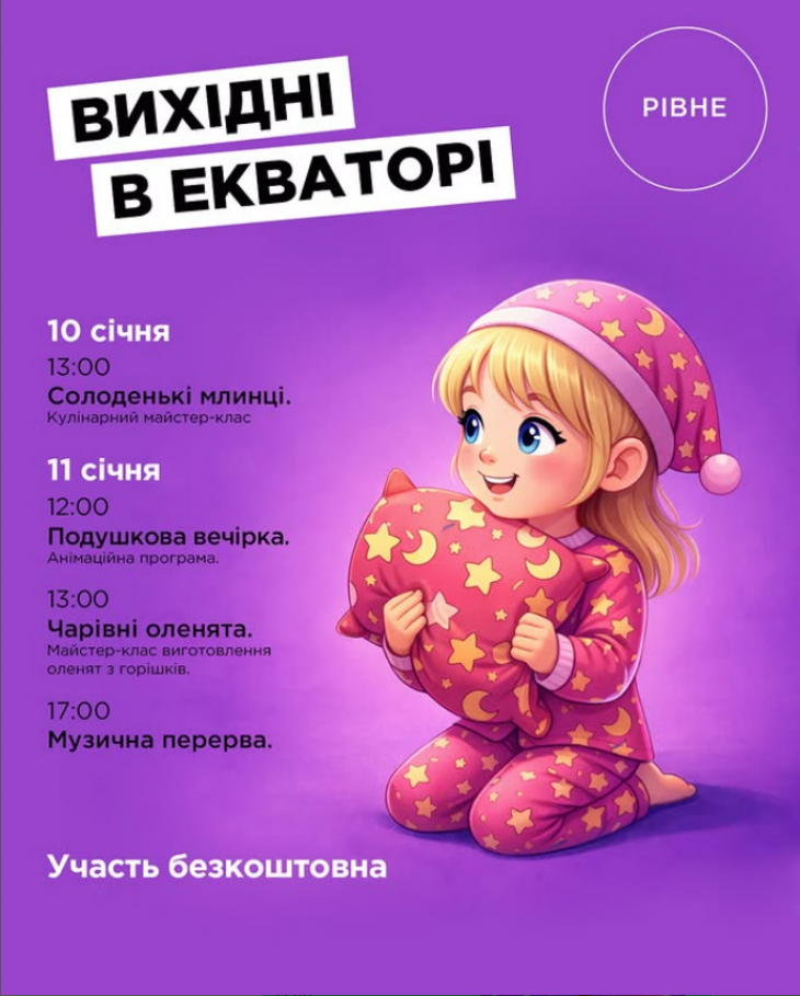 Дитячі заходи в ТРЦ «Екватор» Дитячі заходи в ТРЦ «Екватор»