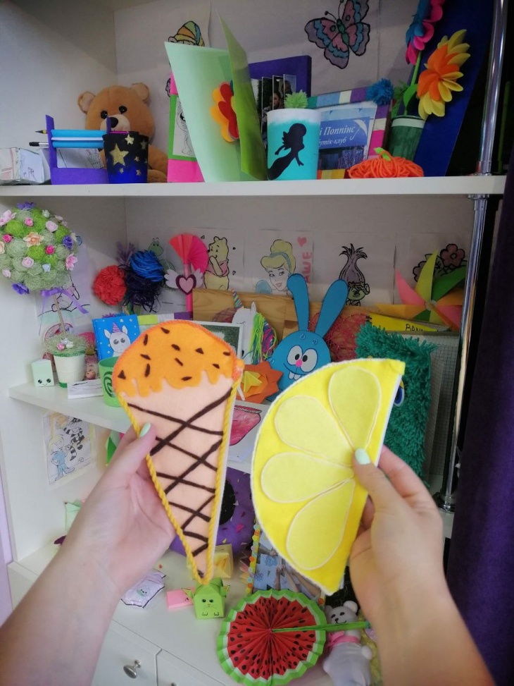 Пенал из фетра