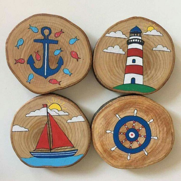 Роспись и декор деревянных подвесок Роспись и декор деревянных подвесок