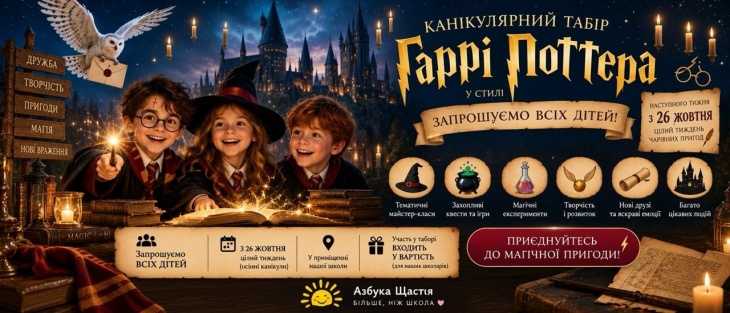 Осінній табір в "Азбука щастя" Осінній табір в "Азбука щастя"