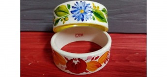 Петриківський розпис браслету  чи сережок