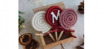 Украшение на елку-леденцы