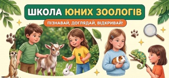 Гурток "Школа юного зоолога" у зоопарку "Жива планета"!