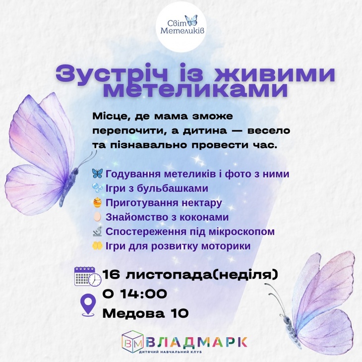 Інтерактивна подія "Знайомство з метеликами" Інтерактивна подія "Знайомство з метеликами"