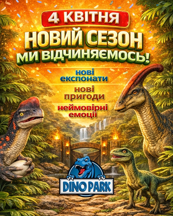 Новий сезон в Динопарку Новий сезон в Динопарку