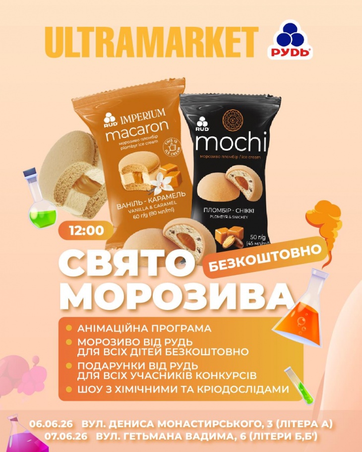 Праздник мороженого в Ultramarket