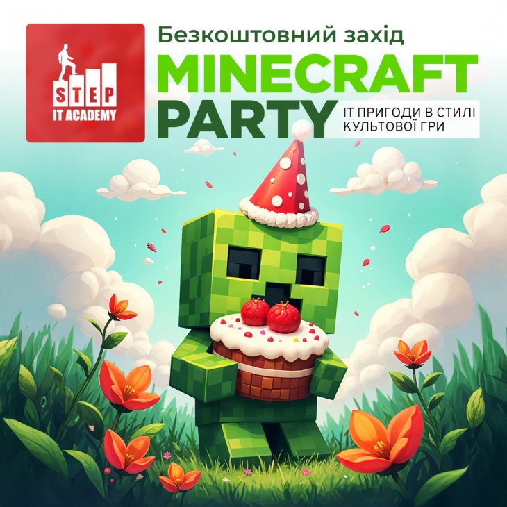 Безкоштовне дитяче свято “Minecraft Party”