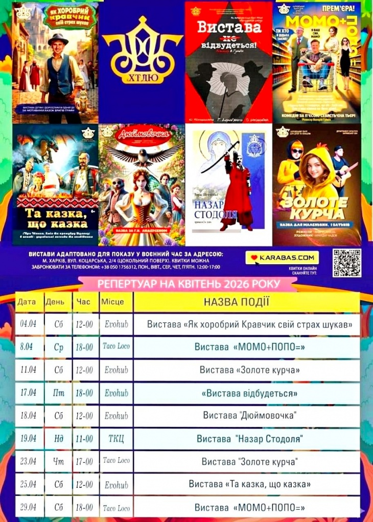 Репертуар харьковского театра для детей и юношества