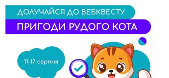 Освітній веб-квест "Пригоди рудого кота"