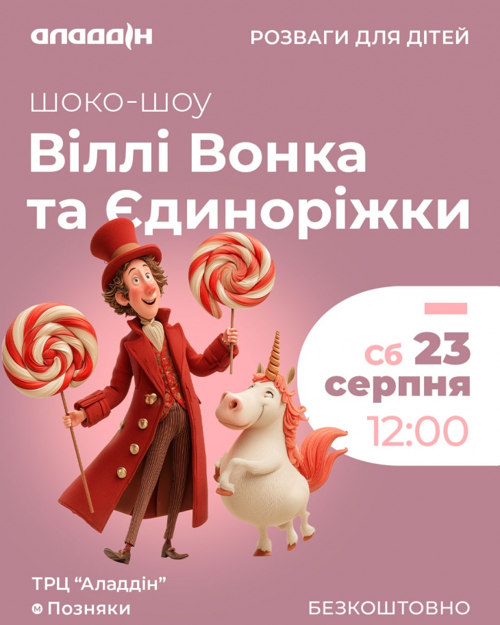 Розваги для дітей в ТРЦ "Аладдін"