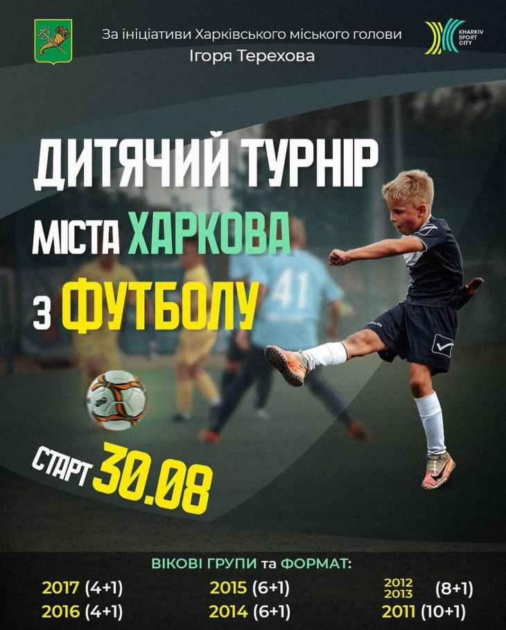 Детский футбольный турнир в Харькове
