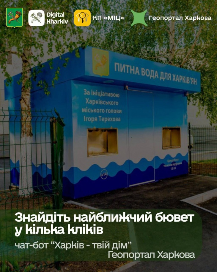 Онлайн-сервіс пошуку бюветів з питною водою у Харкові Онлайн-сервіс пошуку бюветів з питною водою у Харкові