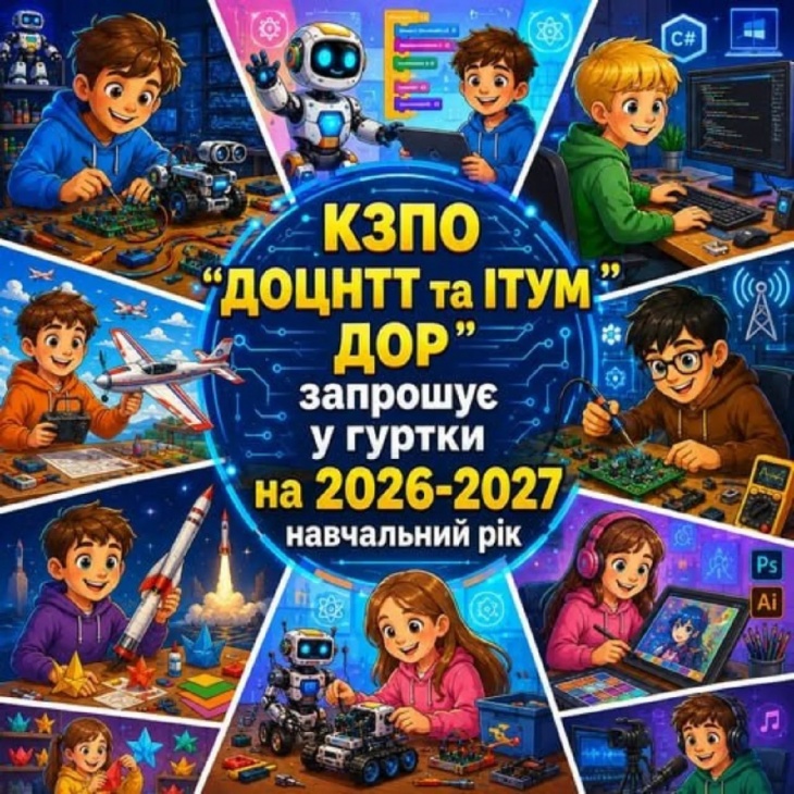 Набір дітей на навчання у групи ОЦНТТ та ІТУМ Набір дітей на навчання у групи ОЦНТТ та ІТУМ