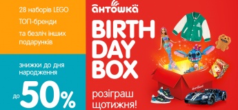 День народження дитячих магазинів "Антошка"