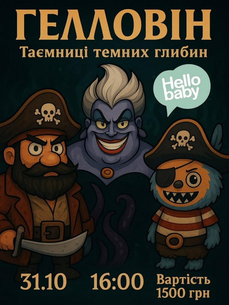 Hallowen «Тайны темных глубин» для детей 4-6 лет