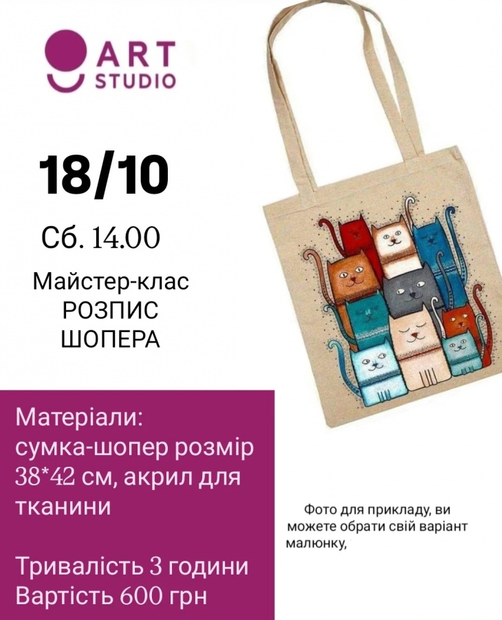 Майстер-клас "Розпис шопера" Майстер-клас "Розпис шопера"