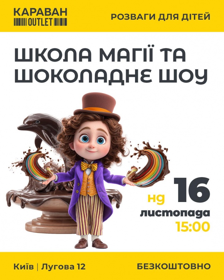 Шоколадное шоу в ТРЦ Караван Outlet