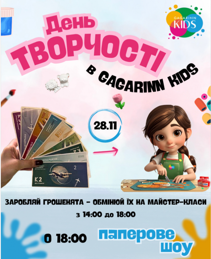 День творчості в Gagarinn Kids День творчості в Gagarinn Kids