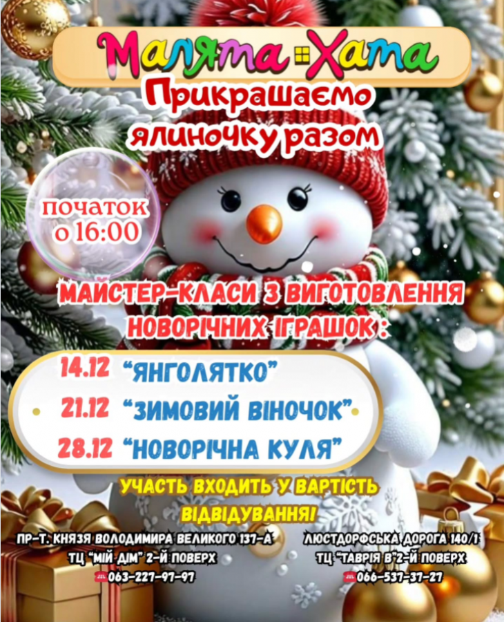 Майстер-класи зі створення новорічних іграшок