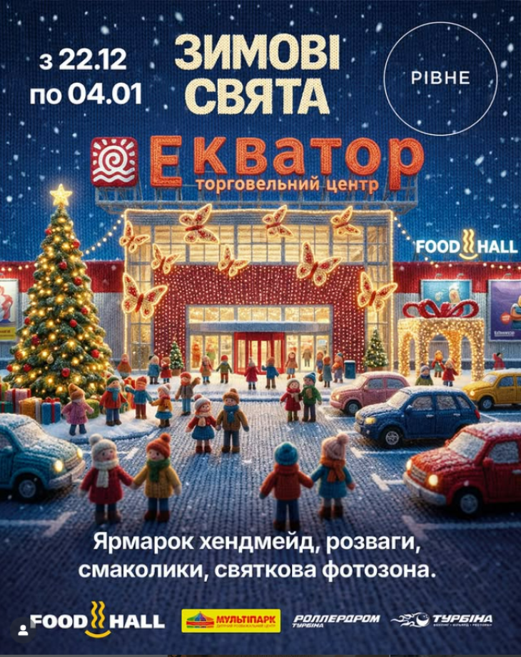 Зимові свята разом із ТРЦ Екватор