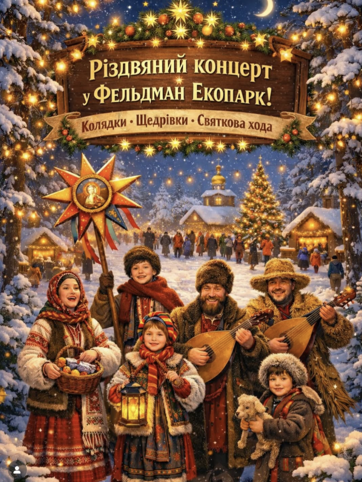 Різдвяний концерт у Фельдман Екопарк