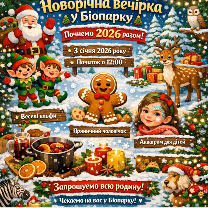 Новорічна вечірка у Біопарку