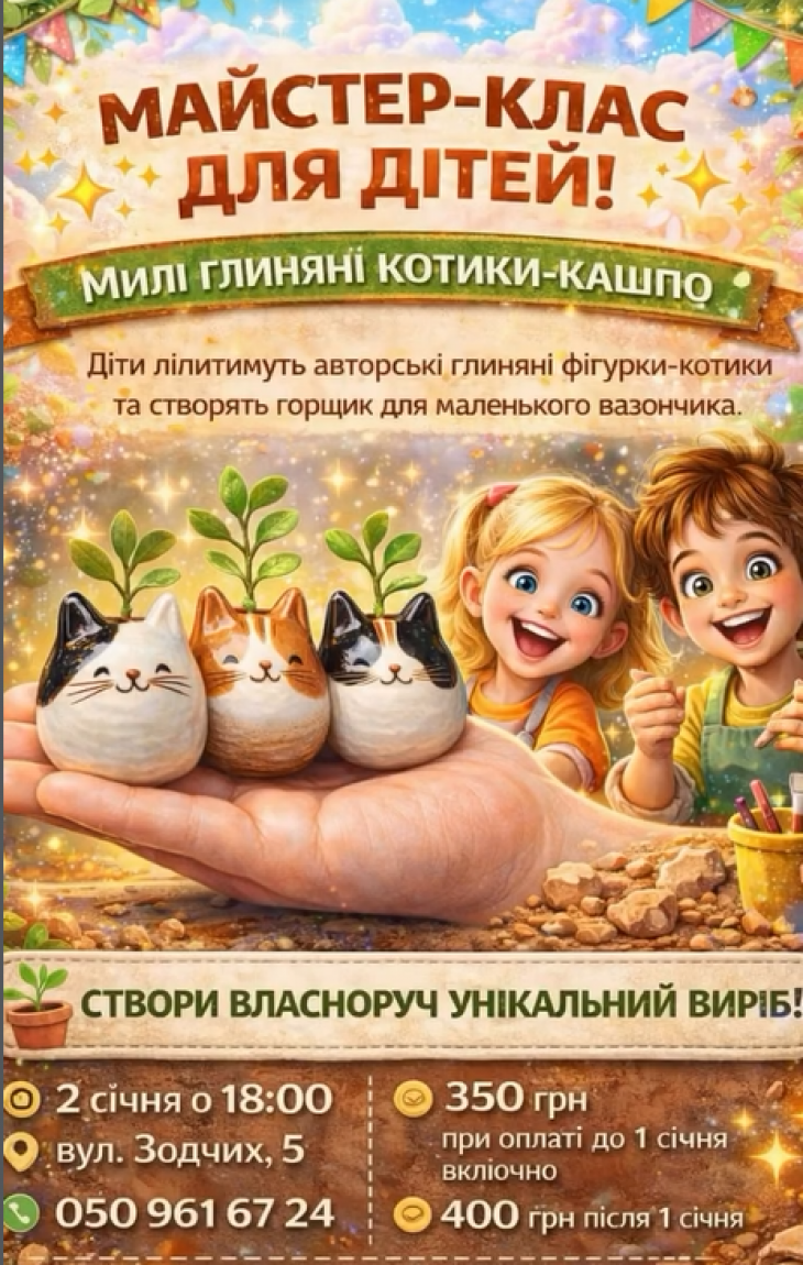 Майстер-клас для дітей Майстер-клас для дітей